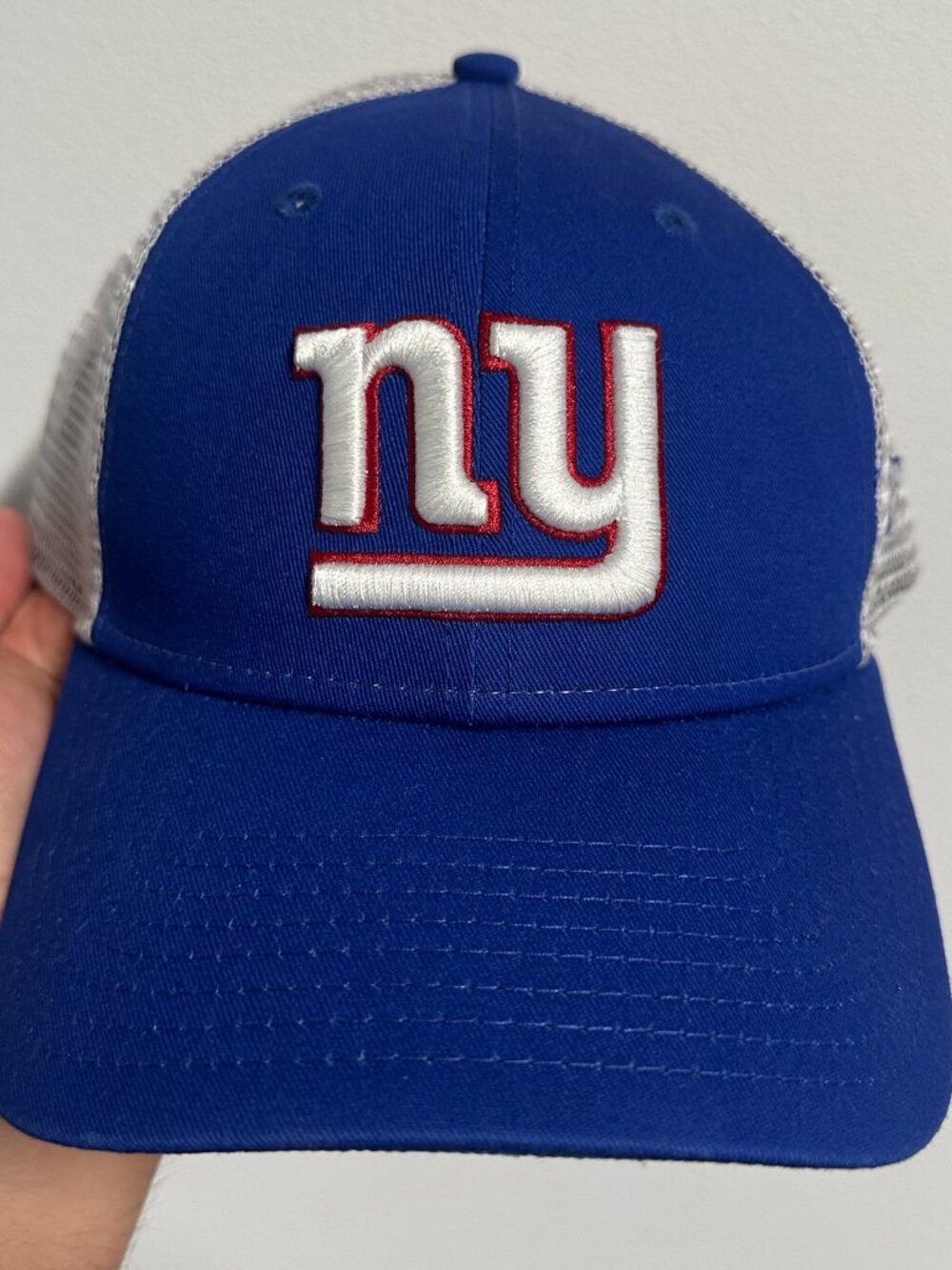 New Era NFL New York Giants NY Trucker Hat Blue Mens